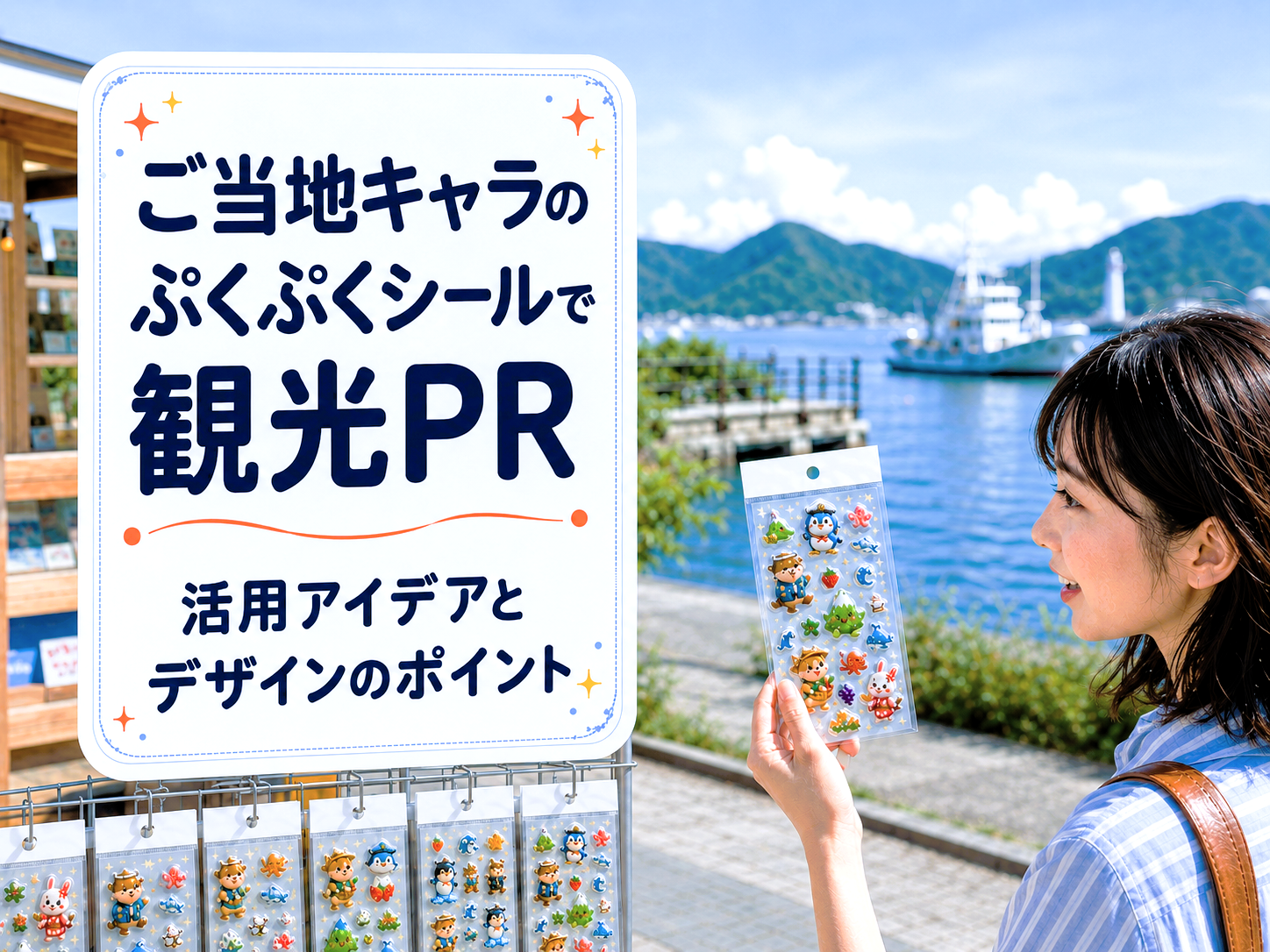 ご当地キャラのぷくぷくシールで観光PR_活用アイデアとデザインのポイント