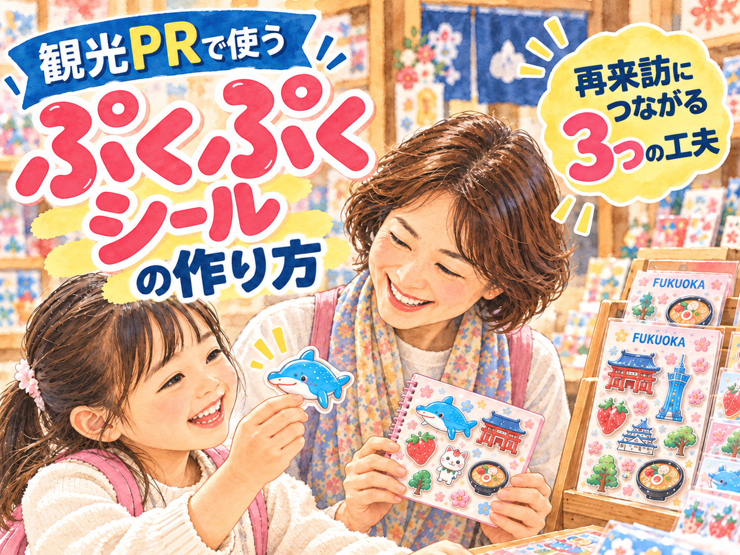 観光PRで使うぷくぷくシールの作り方のアイキャッチ画像